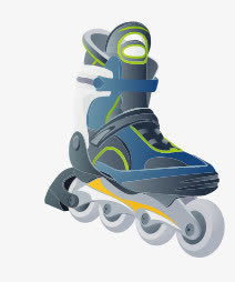 溜冰鞋高清素材 体育 体育器材 体育用品.